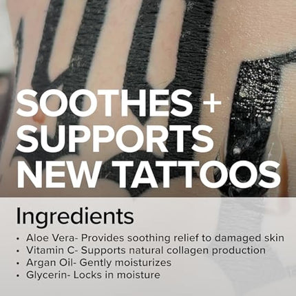 Mad Rabbit Tattoo Aftercare Soothing Gel & Moisturizer As Seen on Shark Tank - Premium Tattoo Supplies for New Tattoo Care, Anti-Itch - Tattoo Care Gel Made with Clean Ingredients