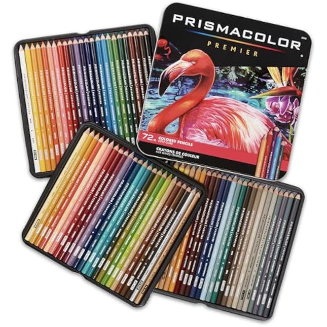 Sanford Prismacolor Premier Colored Pencils, Pack of 72, Multi-Colour