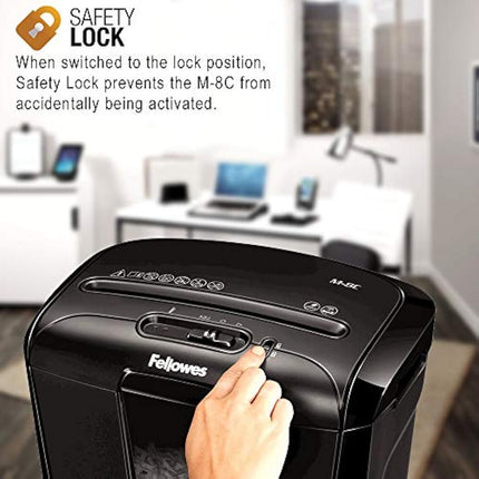Fellowes M-8C Cross Cut Personal Shredder