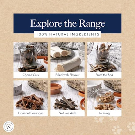 Hollings Cow Ears Dog Treats, 100% Natural & Nutritious Long Lasting Chew Treats for Adult Dogs, Grain Free & High in Protein (Pack of 40)