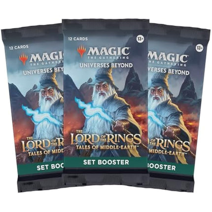Magic: The Gathering The Lord of the Rings: Tales of Middle-earth Scene Box - Aragorn at Helm’s Deep (6 Scene Cards, 6 Art Cards, 3 Set Boosters + Display Easel)
