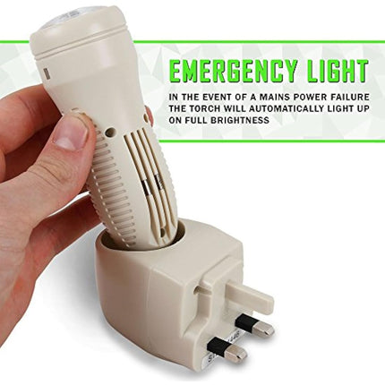 *NEW* 3-in-1 Rechargeable Torch, Automatic Night Light & Emergency Power Cut Light. As seen on BBC's"Dragons Den"