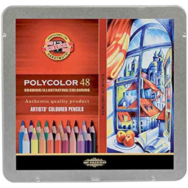 KOH-I-NOOR Polycolor Artist's Coloured Pencils (Set of 48)