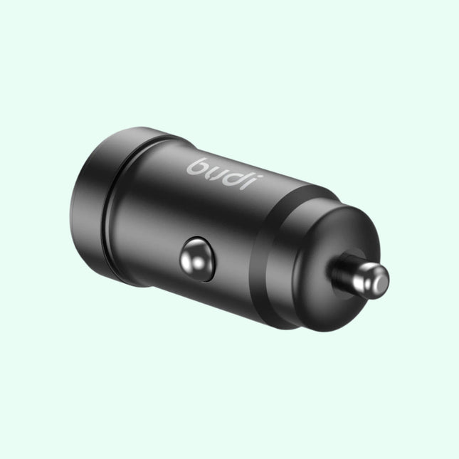 Budi CC602B – 30W Mini Car Charger | PD + QC 3.0 | USB-A & USB-C