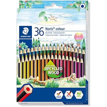 STAEDTLER 185 CD36 Noris Colour Pencil - 36 Assorted Colours (Pack of 36 Pencils)