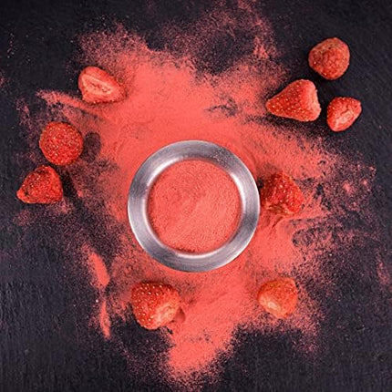 Freeze Dried Strawberry Powder | XL 500g Natural Raw Premium Freeze Dried Fruit Powder | No Added Sugar Perfect for Fruit Smoothies Food Colouring or Baking | Dehydrated Strawberries to Powder