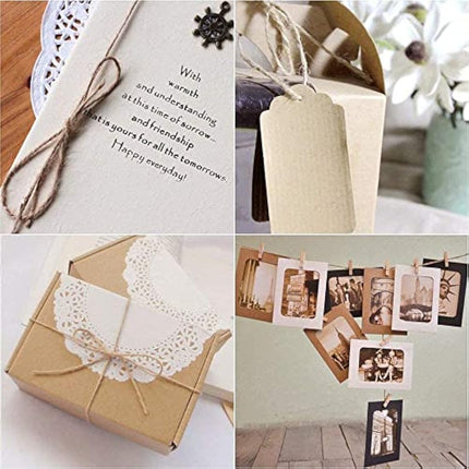 jijAcraft 3.5cm Mini Wooden Pegs: 100Pcs Mini Photos Pegs for DIY Crafts Brown Photo Display Clips Small Wooden Clothes Peg for Hanging Photos Cards