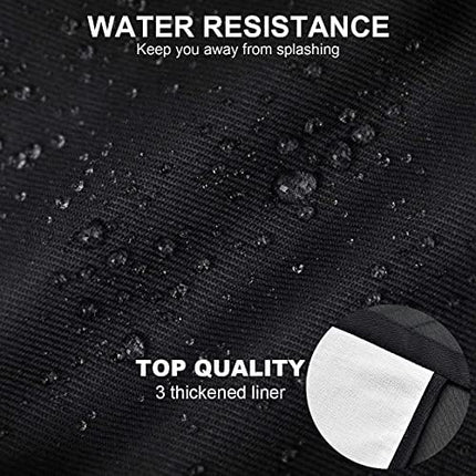 2 Pcs Women Cute Apron, Ladies Black Aprons With 2 Pockets, Waterproof Kitchen Aprons for Women, Chef Apron for Cooking Baking Gardening, Premium Aprons As Gifts for Mom Wife Girlfriend Grandma