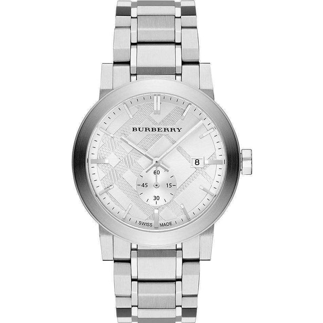 Burberry BU9900 Gents Silver Dial The City