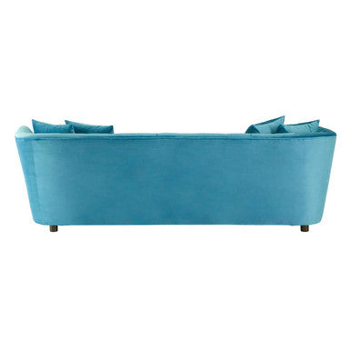 3 Seater Cyan Velvet Sofa, Riva