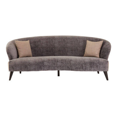 3 Seater Grey Velvet Sofa, Reine