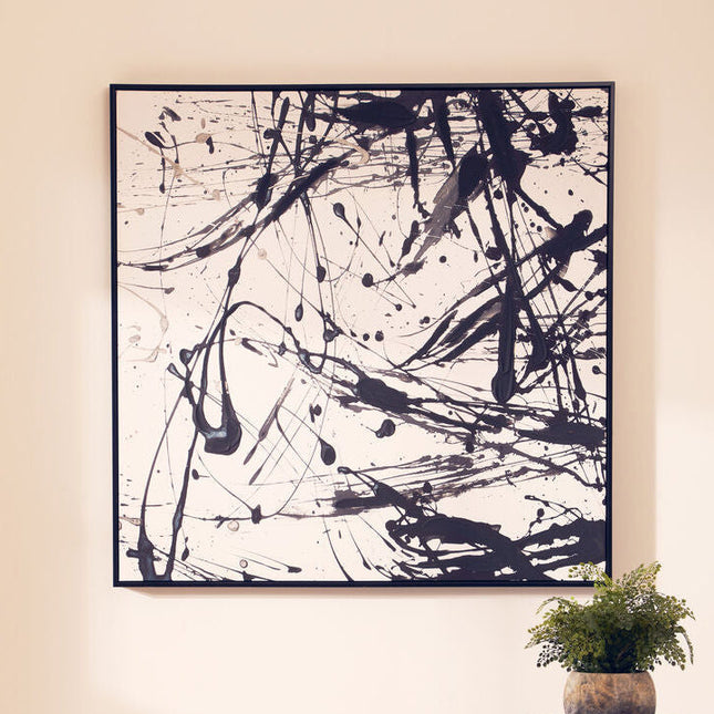 Astratto Black And White Wall Art