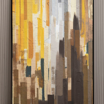Astratto Ochre Canvas Wall Art