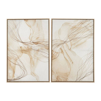 Astratto Set of Two Natural Abstract Wall Art