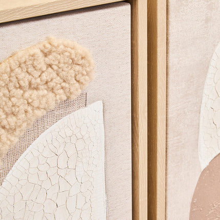 Astratto Set Of 2 Natural Textured Wall Art