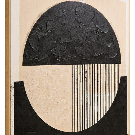 Astratto Black and Cream Wall Art