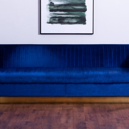 3 Seater Deep Blue Sofa, Opal