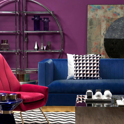 3 Seater Deep Blue Sofa, Opal