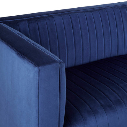 3 Seater Deep Blue Sofa, Opal