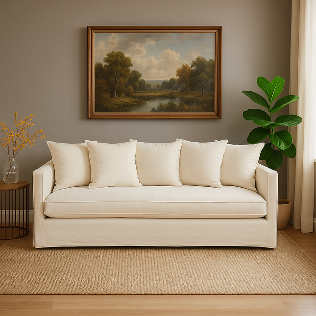 3 Seater Cream Sofa, Antibes