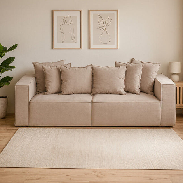 3 Seater Grey Sofa, Marseille