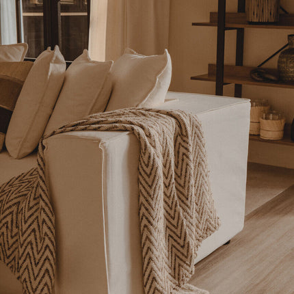 3 Seater Cream Sofa, Marseille