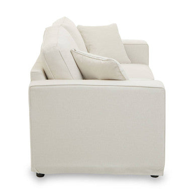 2 Seater Cream Fabric Sofa, Valensole
