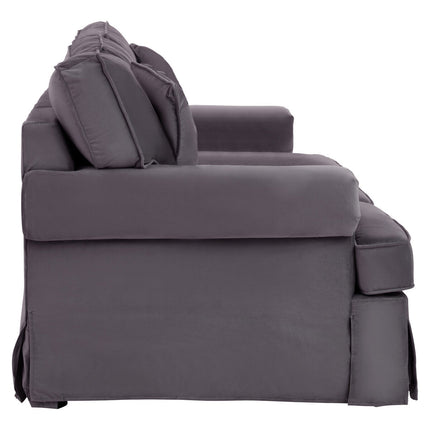 3 Seater Black Velvet Sofa, Ralph