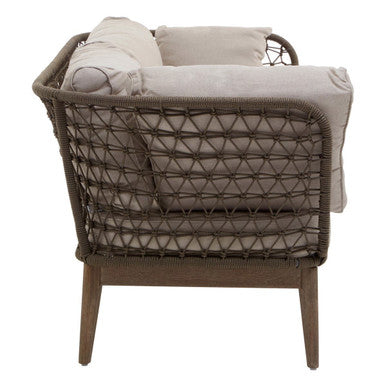 3 Seater Bronze and Charcoal Sofa, Opus