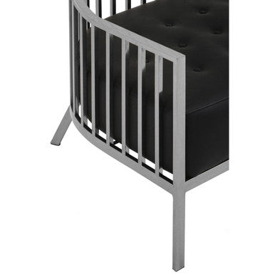 2 Seater Dome Cage Silver Sofa, Eliza