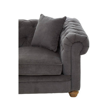 2 Seater Grey Fabric Sofa, Spencer