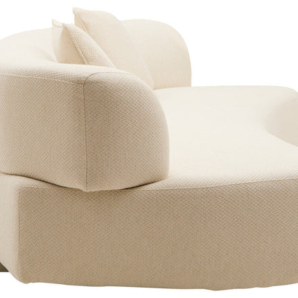 3 Seater Cream Linen Sofa, Ozzano