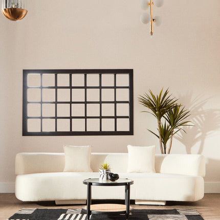 3 Seater Cream Linen Sofa, Ozzano