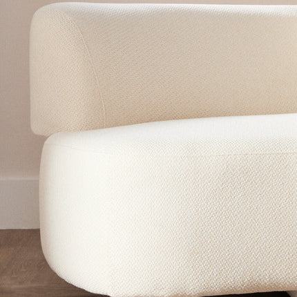 3 Seater Cream Linen Sofa, Ozzano