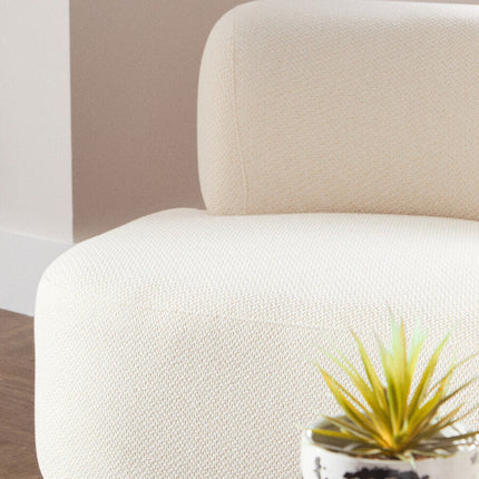 3 Seater Cream Linen Sofa, Ozzano