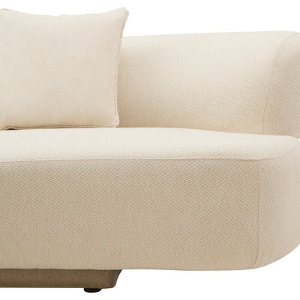 3 Seater Cream Linen Sofa, Ozzano