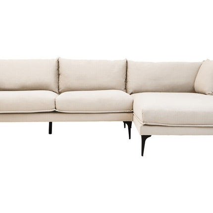 3 Seater Cream  Right Chaise Sofa, Comfee