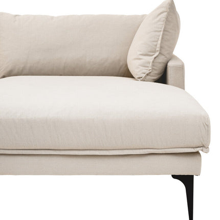 3 Seater Cream  Right Chaise Sofa, Comfee