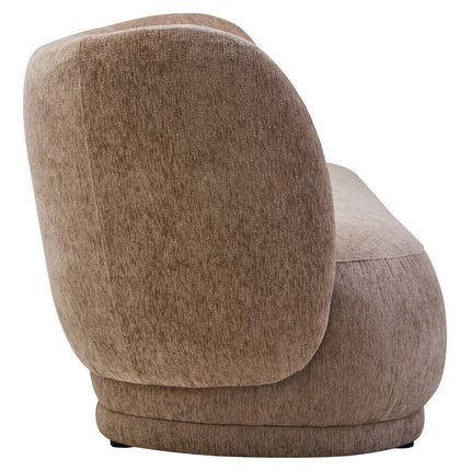 3 Seater Deep Stone Chenille Curved Sofa, Delray