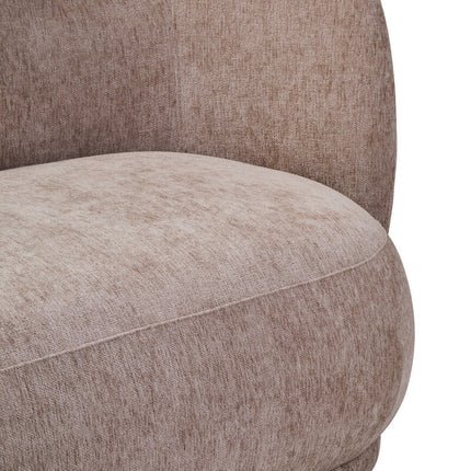 3 Seater Deep Stone Chenille Curved Sofa, Delray