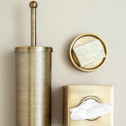 Allegra Etched Detail Aluminium Toilet Brush