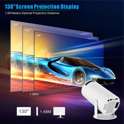 HY300 Pro Mini Projector - 1080P HD Portable Home Theater Projector with Android OS | Compact Cinema Projector for Movies & Gaming