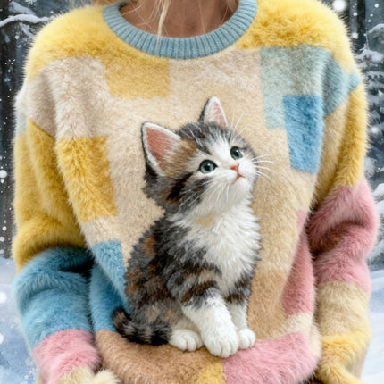 Women's 3D-printed Casual Christmas Hoodie