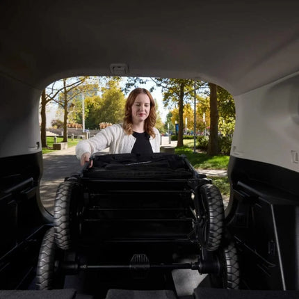 Wonderfold W4 Luxe Pro Stroller Wagon - Jet Black