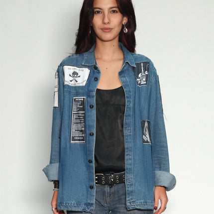 Denim Patched Shirt