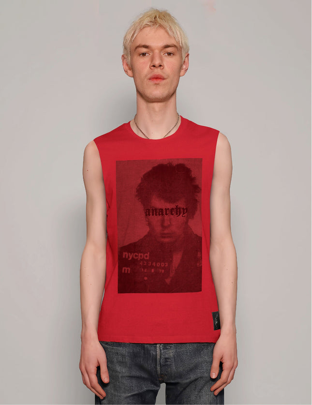 'Anarchy' Vest in Red