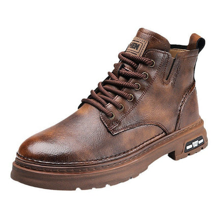 Martin Boots - Thick-Soled Mid-Top Retro Casual Boots