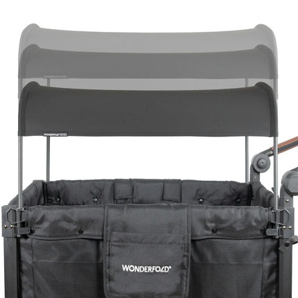 Wonderfold W4 Luxe Pro Stroller Wagon - Jet Black