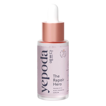 Yepoda The Repair Hero, Probiotic Niacinamide Serum, Hydrating & Skin-Balancing, Vegan Korean Slow-Aging Serum for All Skin Types, 30 ml