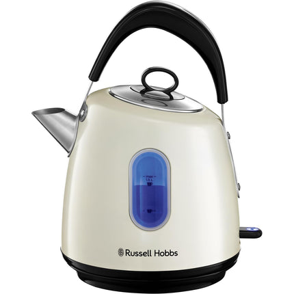 Russell Hobbs Electric Kettle (For Hot Water, Tea or Coffee, 1.5L, Fast Boil, Stainless steel with grey accents, Pull off lid, Perfect pour spout,